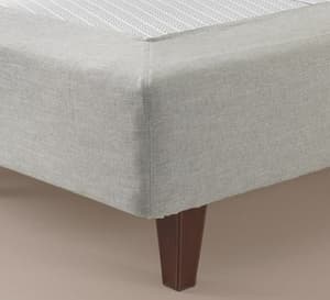 The bed cover Base cover on a DUX bed with tapered legs